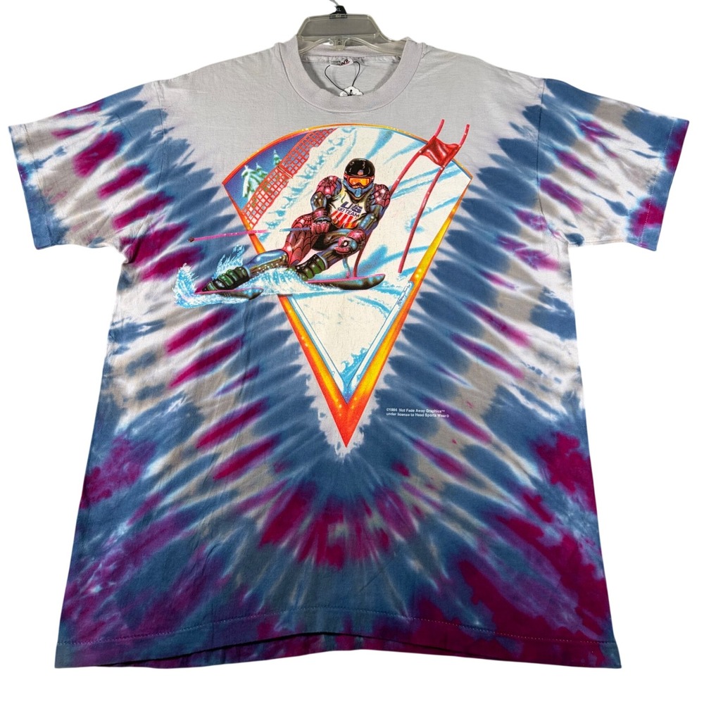 Vintage Grateful Dead 1994 Winter Tour US Ski Team T-shirt XL